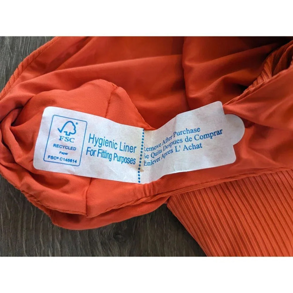 Andie Swim The Asbury Rib One Piece Siren Orange Size Large - Picture 5 of 6